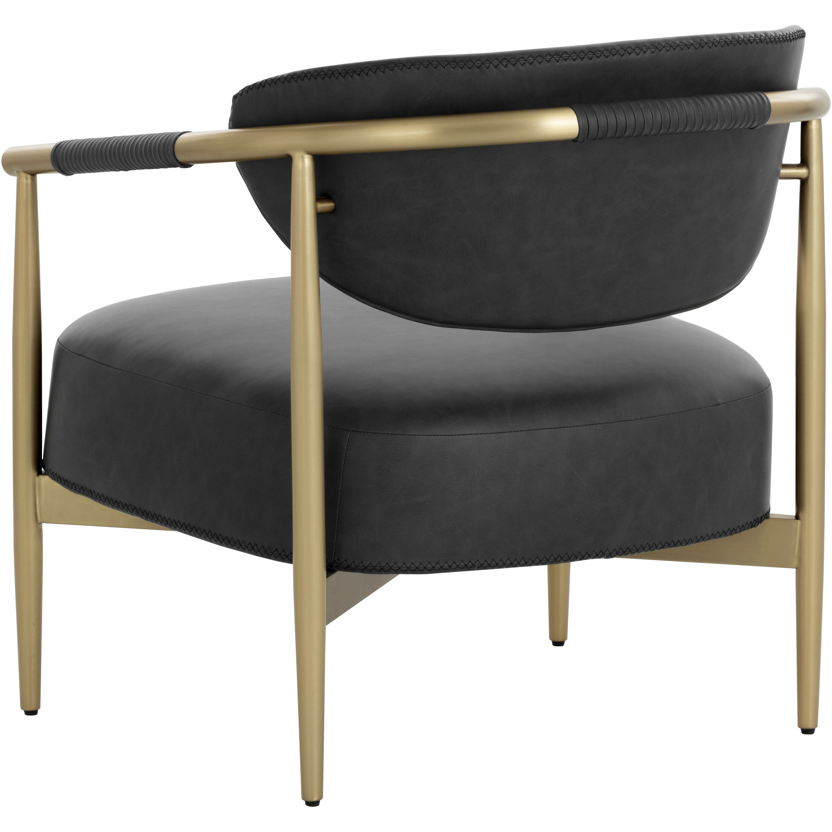 Heloise Bravo Black Lounge Chair in Cantina Black